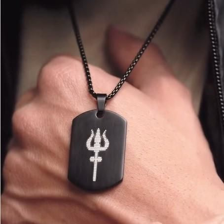 Mahadev Trishul Pendant with Chain